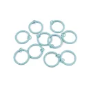 Lapos lakkozott kulcskarika összekötő szemmel, Ø30 mm kulcstartókhoz - 6 világoskék (10 db-os csomagolás) Lapos lakkozott kulcskarika összekötő szemmel, Ø30 mm kulcstartókhoz - 6 világoskék (10 db-os csomagolás)