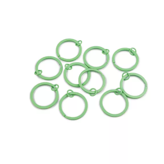 Lapos lakkozott kulcskarika összekötő szemmel, Ø30 mm kulcstartókhoz - 7 menta (100 db-os csomagolás) Lapos lakkozott kulcskarika összekötő szemmel, Ø30 mm kulcstartókhoz - 7 menta (100 db-os csomagolás)