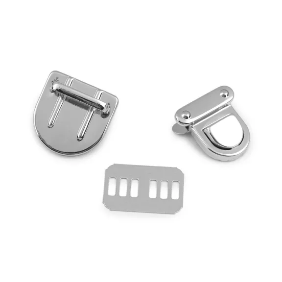 Tuck táska zár 26x31 mm - 3 nikkel (20 szett) Tuck táska zár 26x31 mm - 3 nikkel (20 szett)