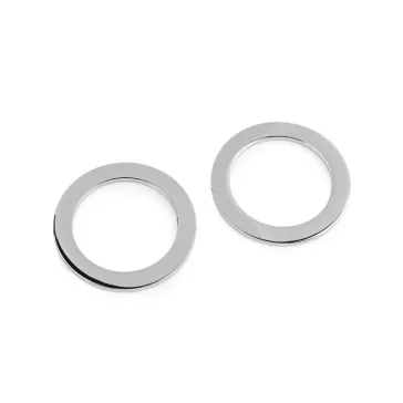   Rozsdamentes acél karika fürdőruhához és kiegészítőkhöz Ø45 és 52 mm - 3 (Ø52 mm) nikkel (6 db-os csomagolás)