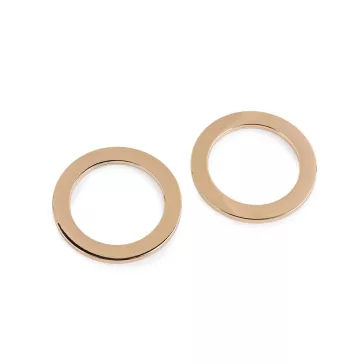   Rozsdamentes acél karika fürdőruhához és kiegészítőkhöz Ø45 és 52 mm - 4 (Ø52 mm) rózsaarany (12 db-os csomagolás)