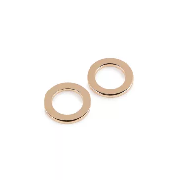   Rozsdamentes acél karika fürdőruhához és kiegészítőkhöz Ø30 és 36 mm - 2 (Ø30 mm) rózsaarany (12 db-os csomagolás)