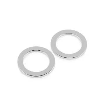  Rozsdamentes acél karika fürdőruhához és kiegészítőkhöz Ø30 és 36 mm - 3 (Ø36 mm) nikkel (6 db-os csomagolás)