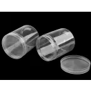 Széles szájú műanyag flakon csavaros kupakkal Ø7,4 cm - Transparent (2 db-os csomagolás) Széles szájú műanyag flakon csavaros kupakkal Ø7,4 cm - Transparent (2 db-os csomagolás)