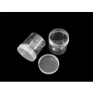 Széles szájú műanyag flakon csavaros kupakkal Ø5,6 cm - Transparent (16 db-os csomagolás) Széles szájú műanyag flakon csavaros kupakkal Ø5,6 cm - Transparent (16 db-os csomagolás)