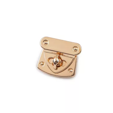 Fordító táska zár 36x30 mm - 2 rózsaarany (10 szett)