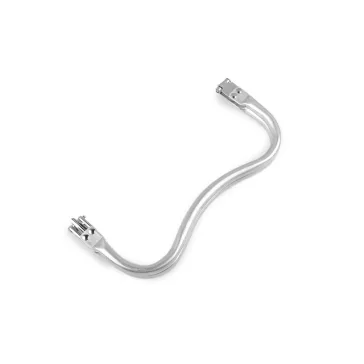   Alumínium táskafül / táska fogantyú táskakeret - 2 (20 cm) nikkel (4 db-os csomagolás)