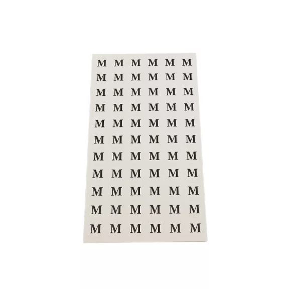 Öntapadós méretcímkék - M fehér (20 kártya) Öntapadós méretcímkék - M fehér (20 kártya)