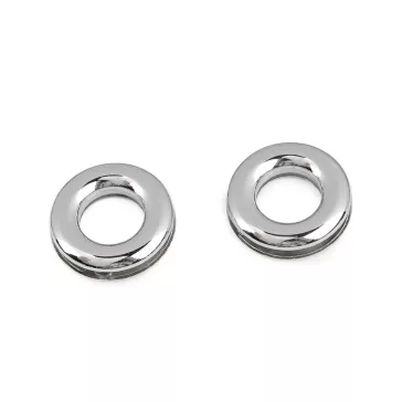   Csavaros fűzőkarikák táskafül készítéséhez belső Ø15 mm / ringli - 1 nikkel (10 db-os csomagolás)