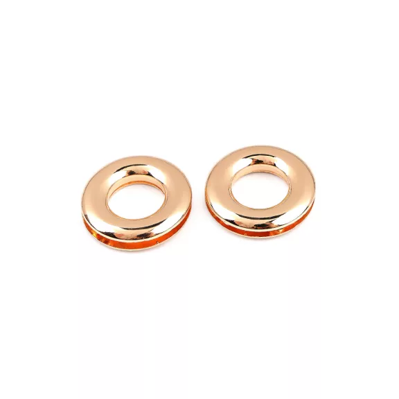 Csavaros fűzőkarikák táskafül készítéséhez belső Ø17 mm / ringli - 2 rózsaarany (10 db-os csomagolás) Csavaros fűzőkarikák táskafül készítéséhez belső Ø17 mm / ringli - 2 rózsaarany (10 db-os csomagolás)