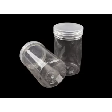  Műanyag tubus csavaros kupakkal Ø5,6 cm (2. osztályú termék) - Transparent (4 db-os csomagolás)