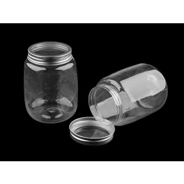   Műanyag tégely átlátszó, csavaros tetővel 2. osztály - 2 Transparent (10 db-os csomagolás)