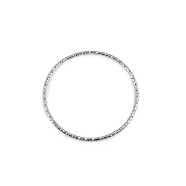   Fém táskafül díszes, Ø13,5 cm - 1 nikkel (12 db-os csomagolás)