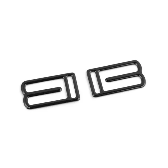 Fém csat / melltartó pánt összehúzó 10 mm-es kapocs - 3 fekete (30 db-os csomagolás) Fém csat / melltartó pánt összehúzó 10 mm-es kapocs - 3 fekete (30 db-os csomagolás)