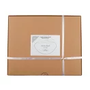 Szatén esküvői előke szatén ferdepánt szegéllyel - fehér (2 box)