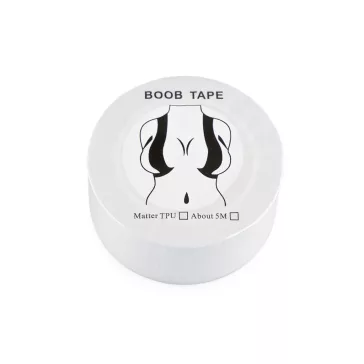   Öntapadós boob tape mellkiemelő szalag 2,5 cm széles, transzparens - átlátszó (12 db-os csomagolás)