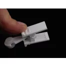Műanyag függönycsipesz műanyag PVC sínhez - fehér (100 db-os csomagolás)