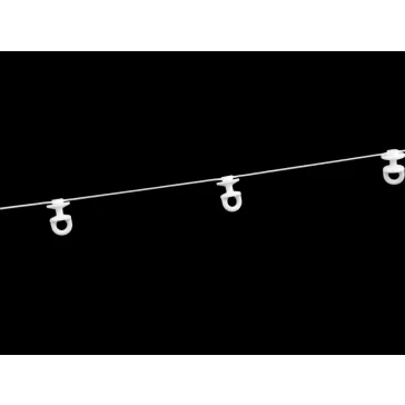 Zsinóros függönyráncoló rendszer - 2 (8 cm) fehér