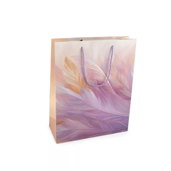 Ajándéktasak tollak csillámporral 26x32 cm - 3 világoslila (1 db-os csomagolás) Ajándéktasak tollak csillámporral 26x32 cm - 3 világoslila (1 db-os csomagolás)