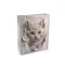 Ajándéktasak cicus 26x32 cm - 3 világosszürke ezüst (1 db-os csomagolás)
