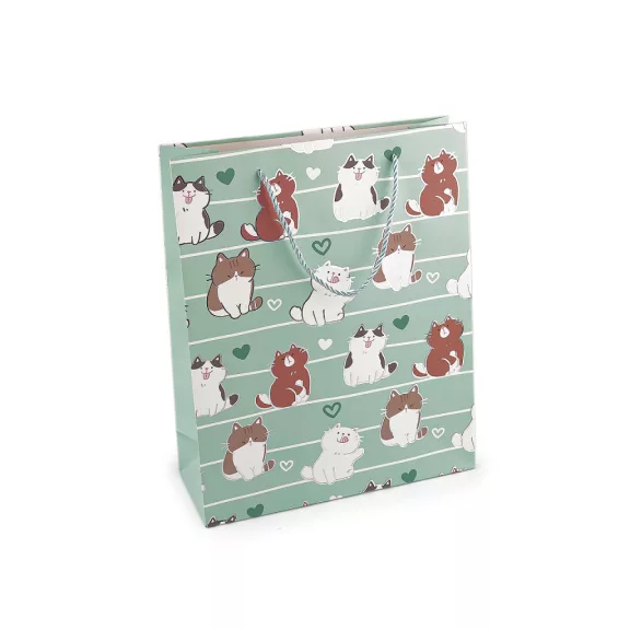 Ajándéktasak cicus 26x32 cm - 4 menta (1 db-os csomagolás) Ajándéktasak cicus 26x32 cm - 4 menta (1 db-os csomagolás)