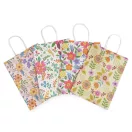 Ajándéktáska virágok 18,5x25,5 cm - variáns készlet (12 db-os csomagolás)