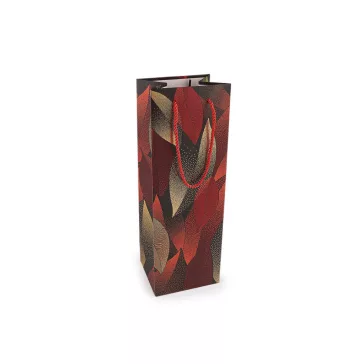   Italos boros ajándéktasak 12x35 cm - 1 piros (1 db-os csomagolás)
