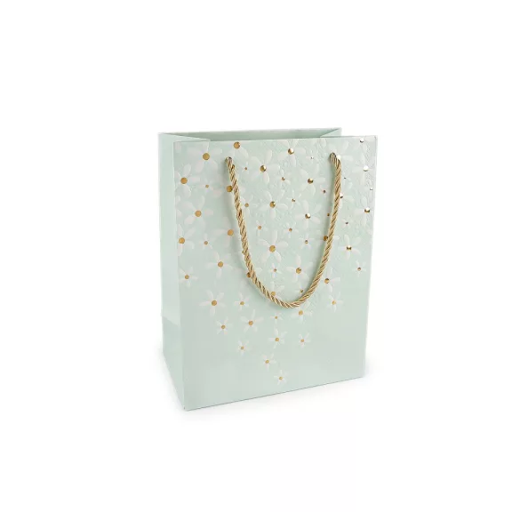 Ajándéktáska virág mintás 18x23 cm - 4 menta (1 db-os csomagolás) Ajándéktáska virág mintás 18x23 cm - 4 menta (1 db-os csomagolás)