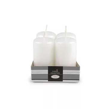   Hhengeres adventi gyertyák Ø4 cm - 2 fehér fény (4 szett)