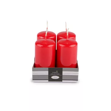 Hhengeres adventi gyertyák Ø4 cm - 5 piros fény (1 szett)