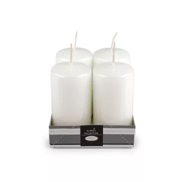   Hhengeres adventi gyertyák Ø5 cm - 2 fehér fény (4 szett)