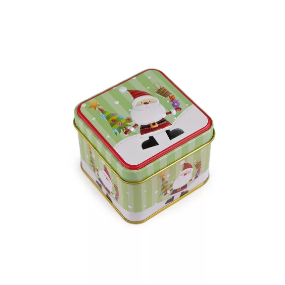 Karácsonyi ajándék fémdoboz - 8 világoszöld Santa (1 db-os csomagolás) Karácsonyi ajándék fémdoboz - 8 világoszöld Santa (1 db-os csomagolás)