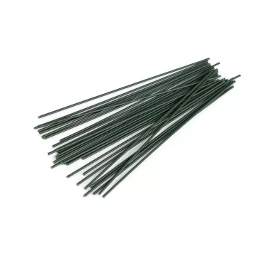   Florisztikai műanyag virágszár / drót hossza 20 cm - zöld (30 db-os csomagolás)