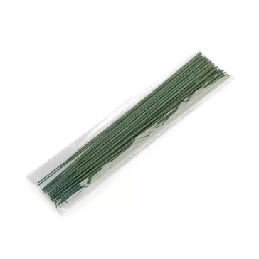   Florisztikai műanyag szár / drót hossza 21 cm - élénkzöld (30 db-os csomagolás)