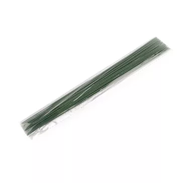   Florisztikai műanyag virágszár / drót hossza 30 cm - zöld (90 db-os csomagolás)