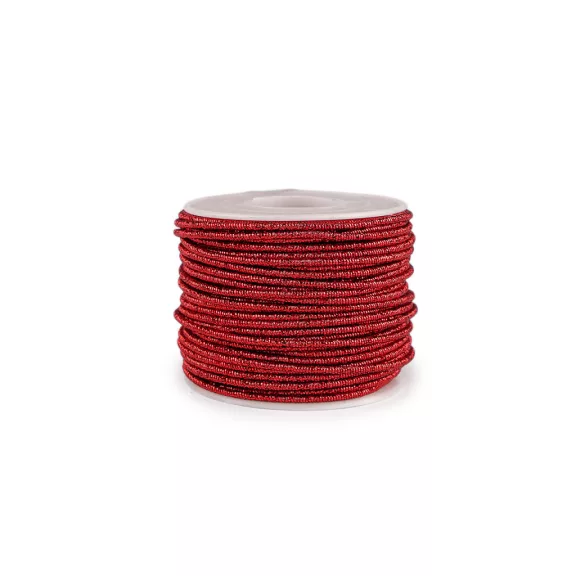 Dekorációs lurexes drót Ø2 mm - 3 piros (100 m-os csomagolás) Dekorációs lurexes drót Ø2 mm - 3 piros (100 m-os csomagolás)