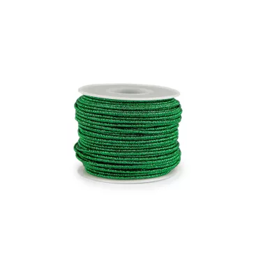   Dekorációs lurexes drót Ø2 mm - 4 zöld (100 m-os csomagolás)