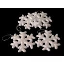 Csillámos polisztirol hópehely Ø10 cm akasztható - fehér AB (5 box) Csillámos polisztirol hópehely Ø10 cm akasztható - fehér AB (5 box)