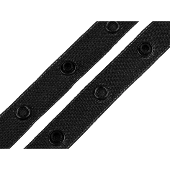 Pont/hurok rögzítés egyetlen szalagon, szélessége 15 mm - 2 fekete Pont/hurok rögzítés egyetlen szalagon, szélessége 15 mm - 2 fekete