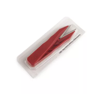 Cérnavágó olló hossz 11 cm - piros (3 db-os csomagolás)