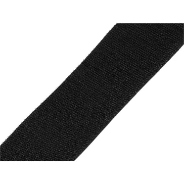 Tépőzár 50 mm széles kettőoldalas - fekete