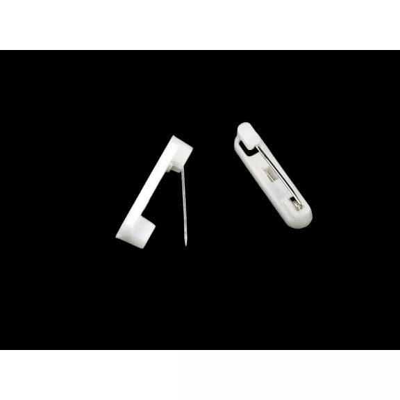 Brosstű kitűző alap 5x22 mm - fehér (50 db-os csomagolás) Brosstű kitűző alap 5x22 mm - fehér (50 db-os csomagolás)