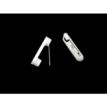   Brosstű kitűző alap 5x22 mm - fehér (200 db-os csomagolás)