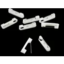 Brosstű kitűző alap 5x22 mm - fehér (200 db-os csomagolás) Brosstű kitűző alap 5x22 mm - fehér (200 db-os csomagolás)
