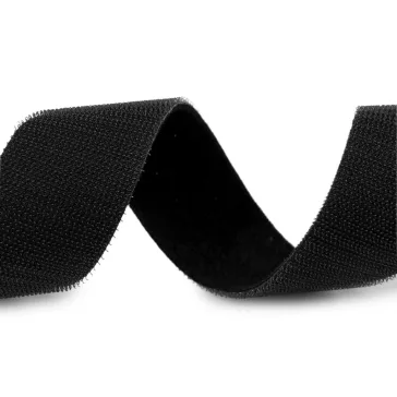 Tépőzár széles 40 mm kétoldalas - fekete