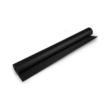   Színes hullámkarton kreatív alkotáshoz 70x50 cm - 8 fekete (1 db-os csomagolás)