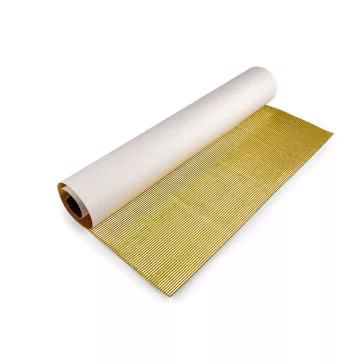   Metál hullámkarton kreatív alkotáshoz 70x50 cm - 2 arany (8 db-os csomagolás)