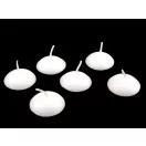 Úszógyertyák műanyag dobozban Ø4,5 cm 15 db - fehér matt (3 box) Úszógyertyák műanyag dobozban Ø4,5 cm 15 db - fehér matt (3 box)