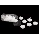 Úszógyertyák műanyag dobozban Ø4,5 cm 15 db - fehér matt (3 box) Úszógyertyák műanyag dobozban Ø4,5 cm 15 db - fehér matt (3 box)