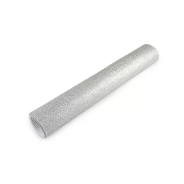   Csillámos filc tekercsben 45x100 cm - 2 ezüst (1 db-os csomagolás)